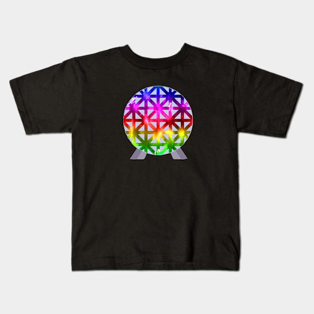 neon epcot Kids T-Shirt by magicmirror